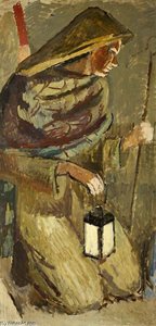 Study For Berwick Church - The Shepherd — Vanessa Bell