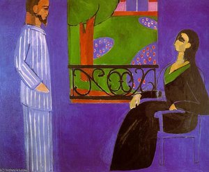The Conversation, Oil On Canvas, The Hermitage — Henri Matisse, Fauvism