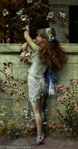 Gathering flowers