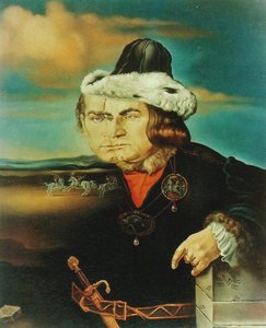 Portrait Of Laurence Olivier In The Role Of Richard Iii, 1955 — Salvador Dalí, Surrealism