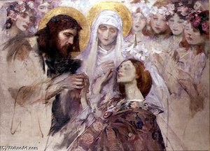 Christ Blessing A Young Woman — Sir James Jebusa Shannon