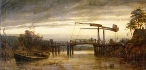 Old Drawbridge On The Ouse At Barcombe, East Sussex — Richard Henry Nibbs