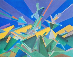 Table Top Viii The Employees Series No.73 — Handel Cromwell Evans, Cubism