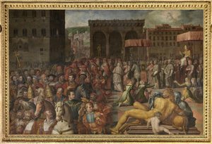 Triumphant Entrance Of Leone X In Florence — Giorgio Vasari