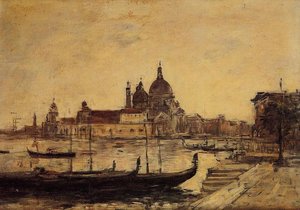 Venice, Le Mole Et La Salute — Eugène Louis Boudin