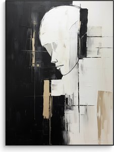 Fragmented Silhouette In Monochromatic Shadows: A Singular Study Of Melancholic Structure — Laurent Fabre