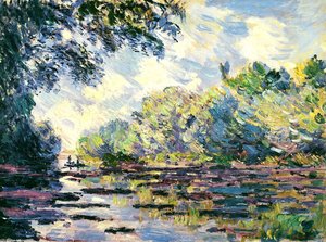 Section Of The Seine, Near Giverny — Claude Monet, Impressionism
