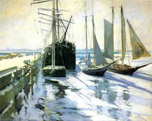 Connecticut Shore, Winter — John Henry Twachtman