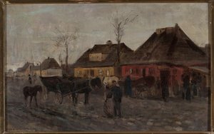 Springtime In A Small Town, Sketch — Maksymilian Dionizy Gierymski