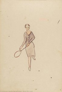[woman With A Racket] — José María Eguren Rodríguez