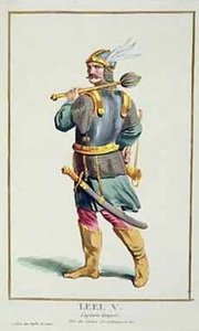 Leel V From Receuil Des Estampes Representant Les Rangs Et Les Dignites Suivant Le Costume De Toutes Les Nations Existantes — Pierre Duflos