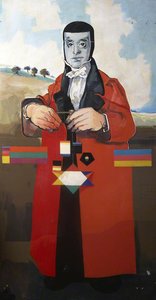 A Triptych Depicting Richard Trevithick, Thomas Newcomen and Sir Charles Eastlake (triptych, right wing)