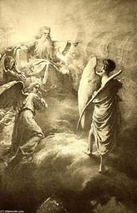 Illustration to Imre Madách's The Tragedy of Man: In the Heaven (Scene 1)