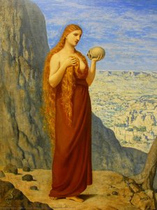Mary Magdalene In The Desert — Pierre Cécile Puvis De Chavannes, Symbolist Movement