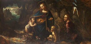 The Madonna Of The Rocks (after Leonardo Da Vinci) — Rebecca Dulcibella Orpen