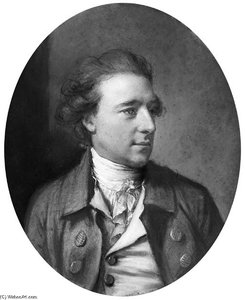 Portrait Of Cornelius O'callaghan, 1st Lord Lismore, Half-length, Wearing A Grey Buttoned Coat And White Stock — Hugh Douglas Hamilton