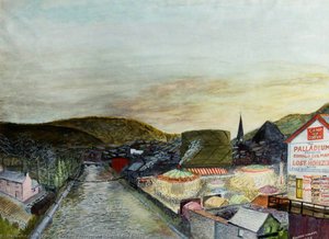 Pontypridd From The Old Bridge — Edward Walkey