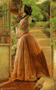 A Pet — Walter Howell Deverell