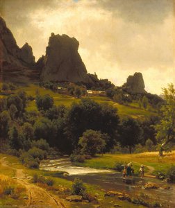 Summer Pastorale (view Of Kallenfels) — Thomas Worthington Whittredge, Hudson River School