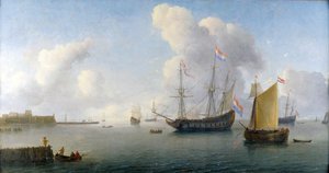 View Of The Roadstead Near Fort Rammekens — Willem Van Diest