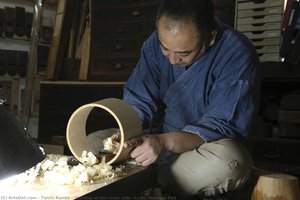 Shaving Of The Inner Side, Kyoto Wooden Pail — Taichi Kondo