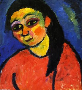 Woman In Red Blouse — Alexej Von Jawlensky, Expressionism