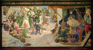 The Establishment Of The Flemish Weavers In Manchester In 1363 — Ford Madox Brown
