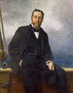 Peter Thellusson (1850–1899), On Board The Yacht, 'albion' — George Percy Jacomb Hood, Contemporary Realism