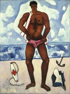 Canuck Yankee Lumberjack At Old Orchard Beach, Maine — Marsden Hartley
