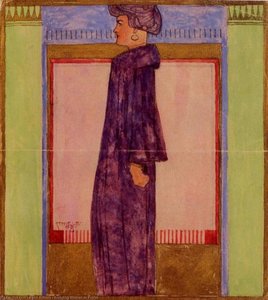 Standing Woman In Profile — Egon Schiele, Expressionist Movement