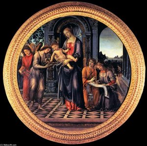 Virgin And Child With Angels — Filippino Lippi, Early Renaissance Painting