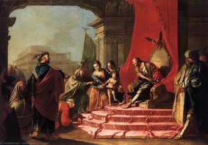 Moses Tramples On Pharaoh's Crown — Josef Vinzenz Fischer, Baroque