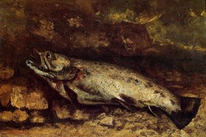 The Trout 1 — Gustave Courbet, Contemporary Realism