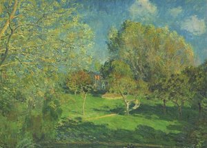 The Garden Of Hoschede, Montgeron — Alfred Sisley, Impressionism