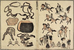 Horse Riders And Harness — Katsushika Hokusai