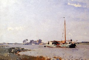 Ships On A Puddle — Cornelis Vreedenburgh