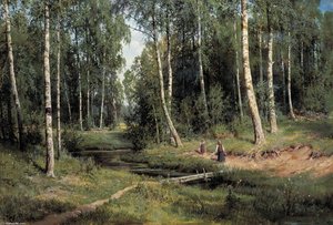 In The Birch Tree Forest — Ivan Ivanovich Shishkin