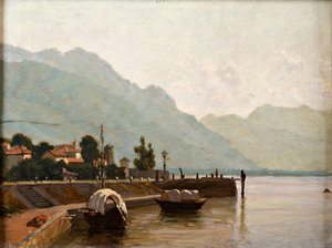 Landscape on Lake Como