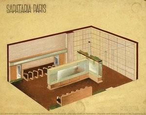 Façade And Interior Project For Sapataria Paris Store — Francisco Caetano Keil Coelho Do Amaral, 2nd Viscount Of Pedralva