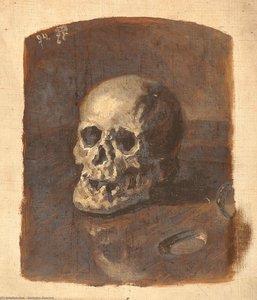 Study Of A Skull — Nicholas Roerich, Realism Study