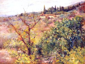 View Of Fiesole — William Merritt Chase