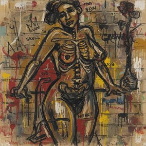 Fragmentierte Anatomie in Ocker und Karmesin: Eine monumentale Studie des organischen Chaos