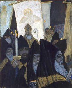 Procession arménienne (durant la cérémonie du Feu sacré à Jérusalem)