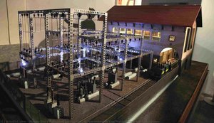 Scale Model Of Las Matas Electrical Substation — Museo Del Ferrocarril De Madrid