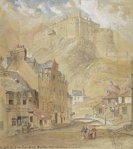 Edinburgh Castle from the Foot of the Vennel