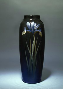 Vase With Decoration Of Irises And — The Rookwood Pottery Company (american, Estab. 1880)