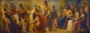 'pandora, Whom The Assembled Gods Endowed With All Their Gifts.' (library Dining Room Ceiling Painting, 2 Of 6) — Henry Howard