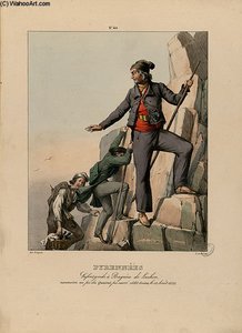 Lafont In Bagnere Luchon, Climb To The Peak Of Quairat Square Peak — Edouard Pingret