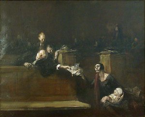 Scène de tribunal