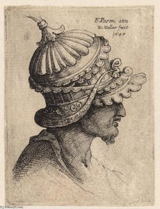 Extravagantly Ornamental Helmet — Parmigianino